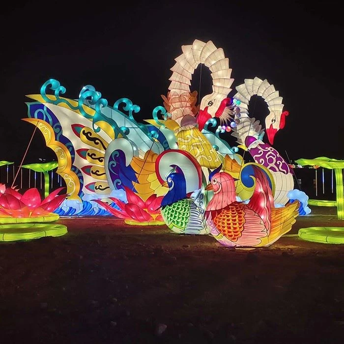 Chinese Peacock Lantern